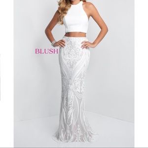 Blush Prom Dress (white)